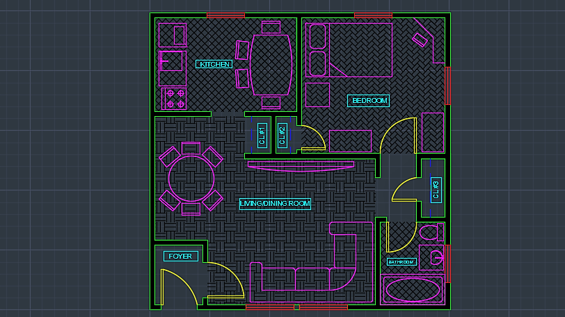 2D Layout of Apartment